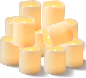 Candles with Timer, 12PCS ing Battery Operated LED