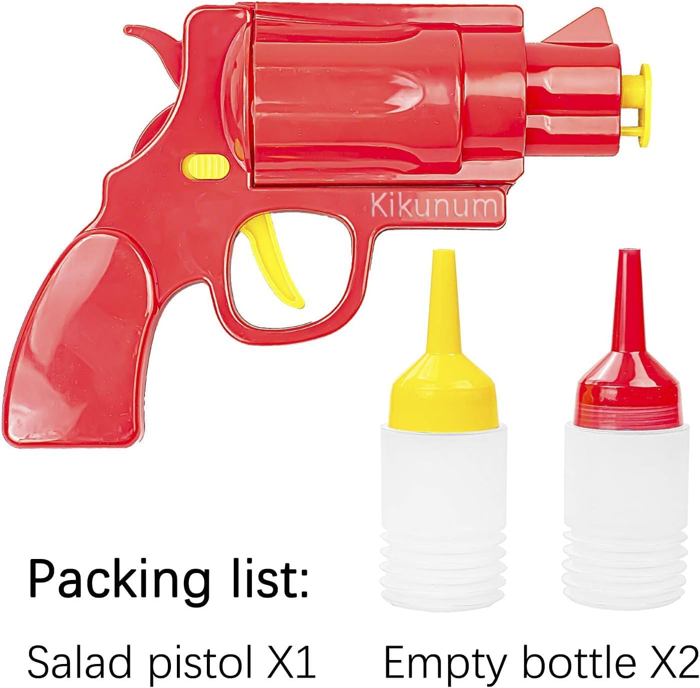 Sauce Dispenser, Plastic Container for Ketchup, Mustard, Barbecue, Hot Sauce Press Gun