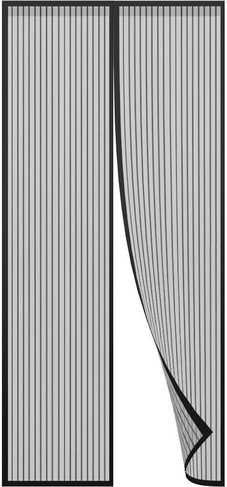 ستارة سحرية لتثبيت الباب بالمغنطيس بدون استخدام اليدين لمنع الذباب والحشرات 
