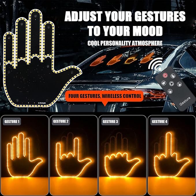 Led Hand with remote control