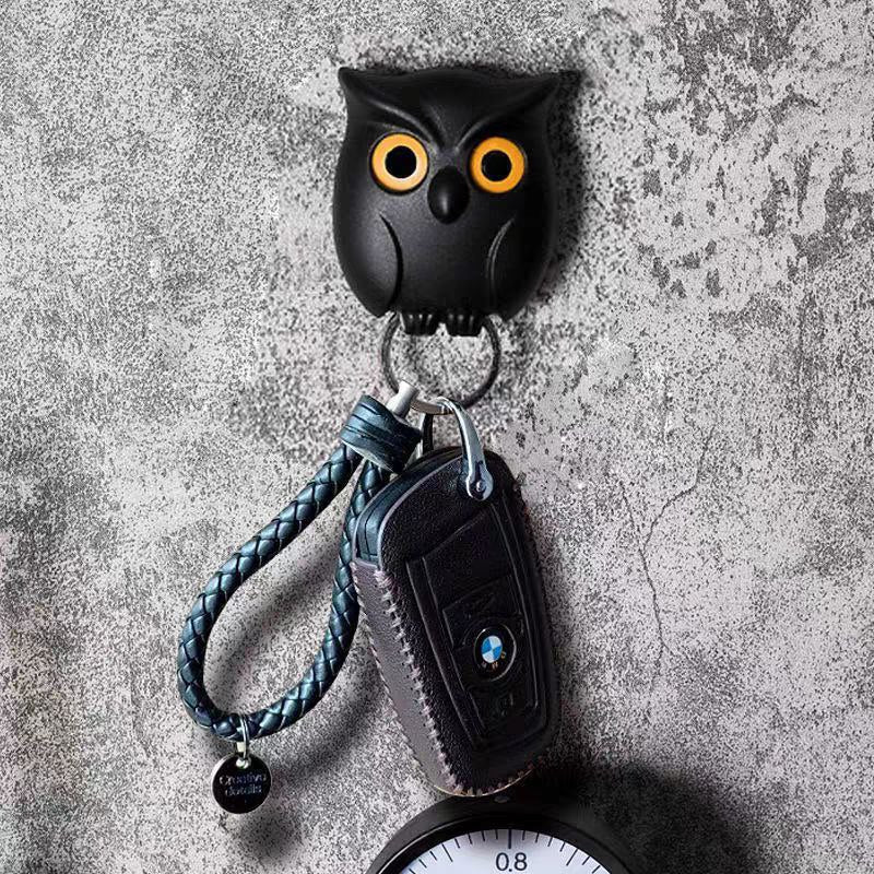 Magnetic Owl Key Holder with Moving Eyes Double Sided Adhesive